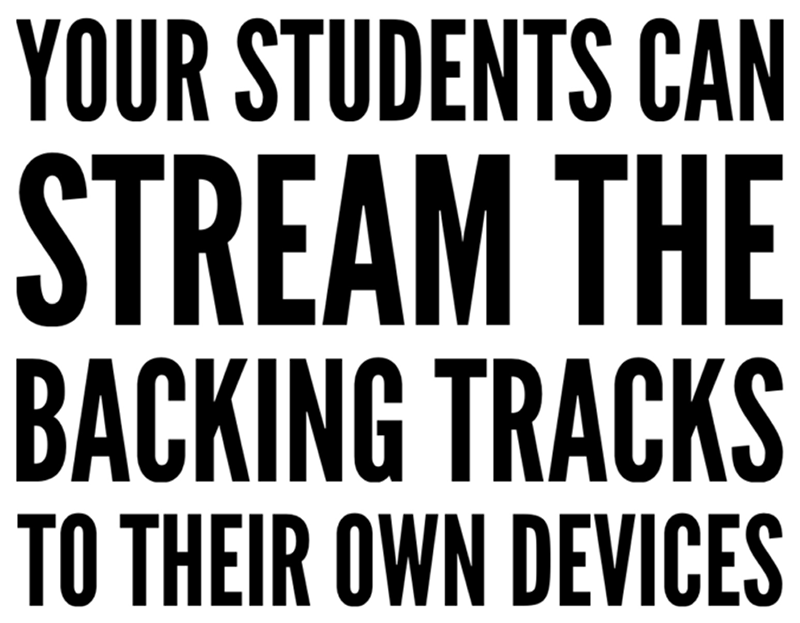 streaming backing tracks for guitar