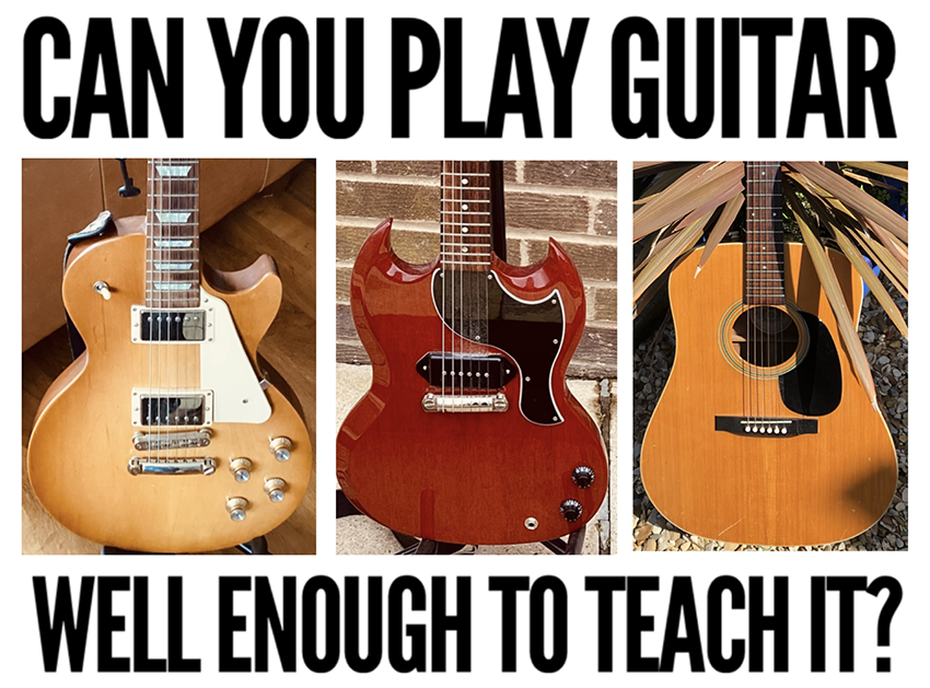 The skills and attributes required to become a guitar teacher