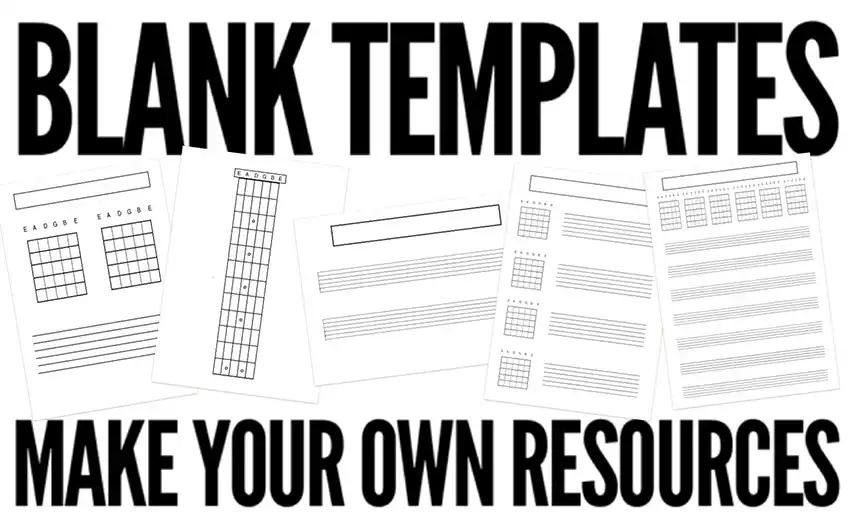 blank guitar necks to make your own teaching resources