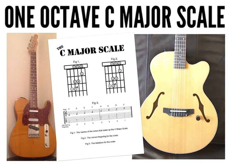  Improve guitar technique with the C major scale