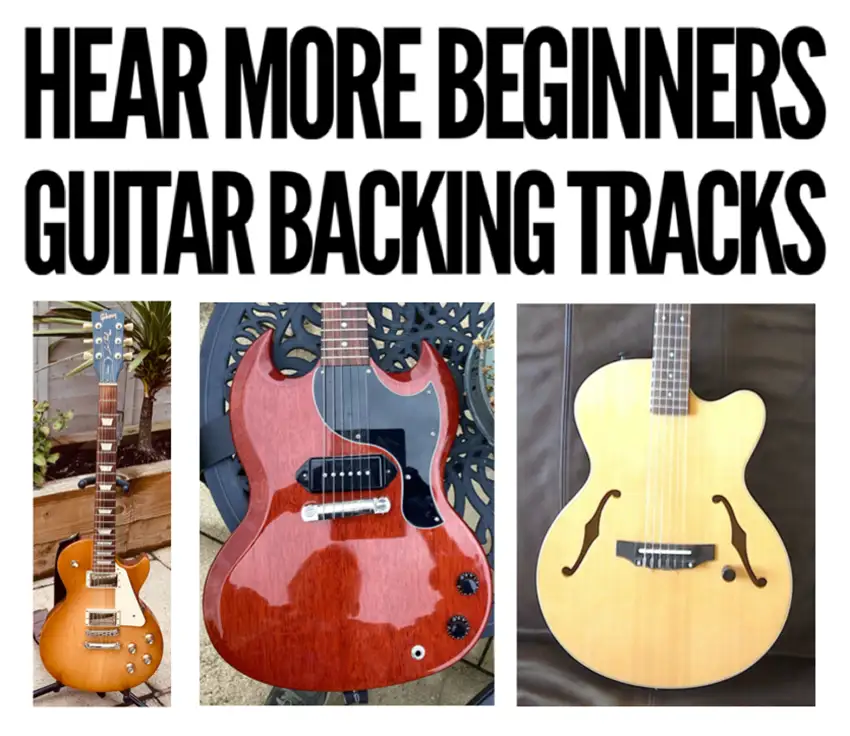 kids easy guitar backing tracks to assist posture and technique