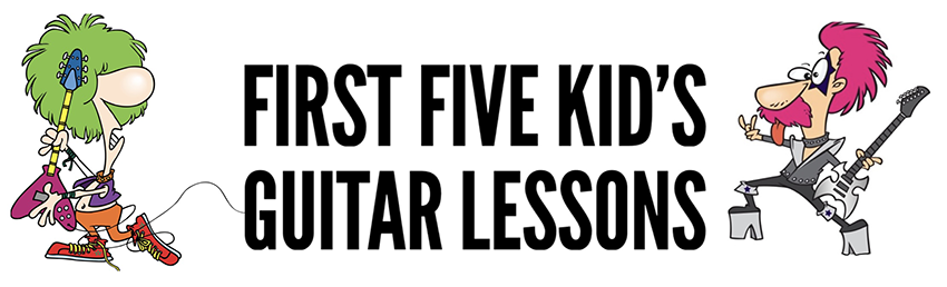 The first five kids guitar lessons