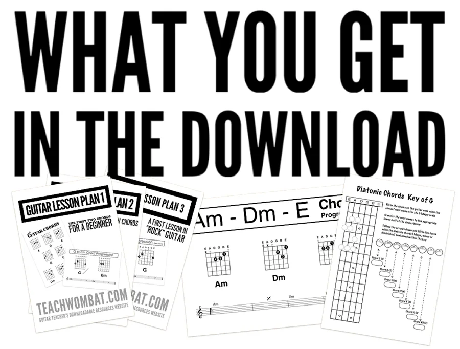 Guitar Teacher's Downloadable Resources