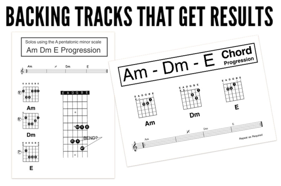 How to start teaching guitar with backing tracks