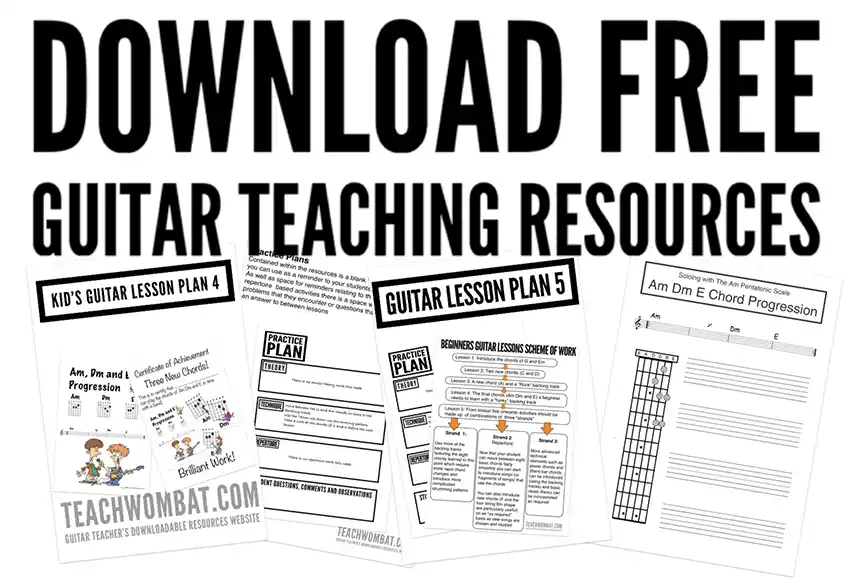 free guitar lesson plans and teaching resources