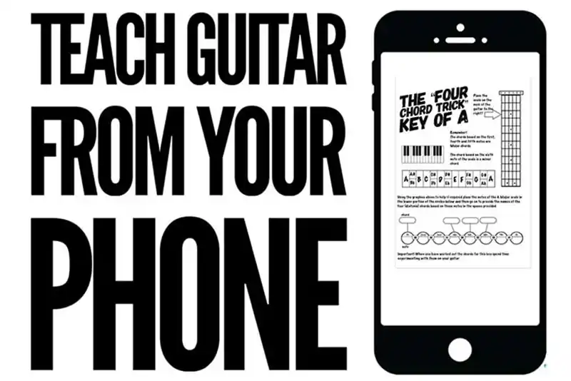 How to teach guitar using a phone